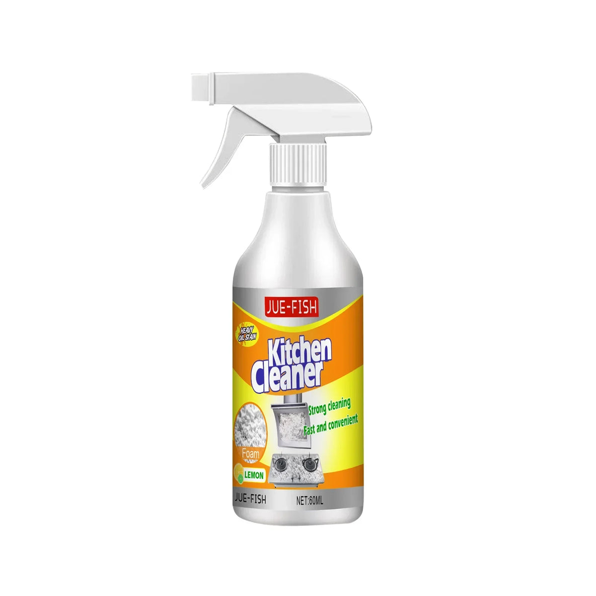 Kitchen Grease Foam Cleaner Powerful Heavy Oil Stain Remover Grills Ovens Grease Cleaner Household Dirt Cleaning Bubble Spray Quake