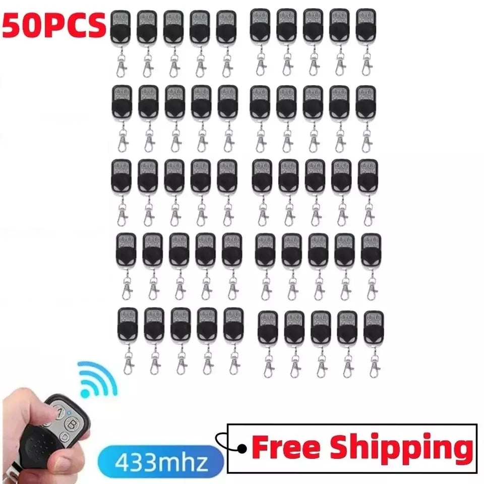 10/50PCS Universal Cloning Duplicator Key Remote Control 433MHZ 433.92MHZ Clone Fixed Learning Rolling Code For Gate Garage Door Quake 50PCS China Mainland