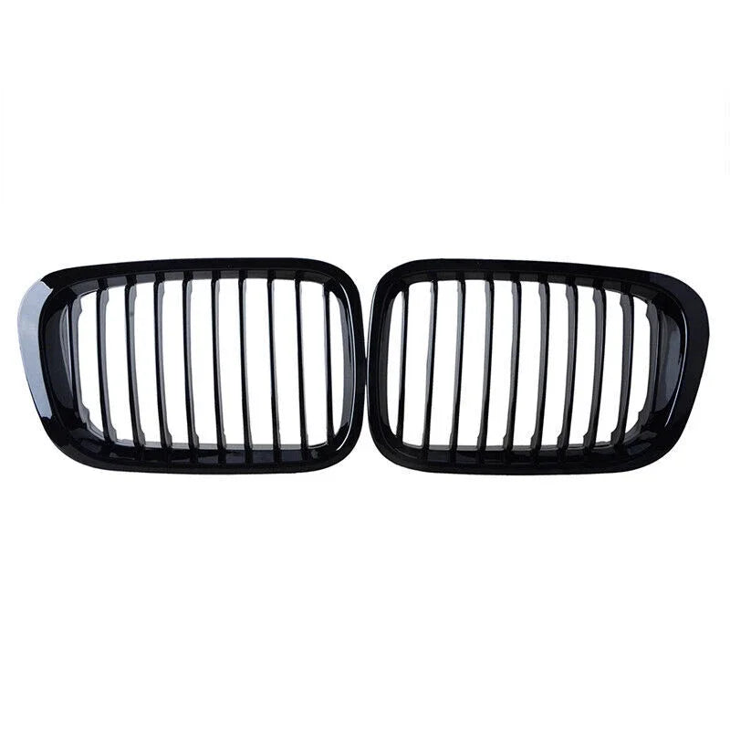 For BMW 3 Series E46 4 Doors 1998-2001 2x Car Grille Front Kidney Grill Single Line Style 51138208489 51138208490 Decoration Quake