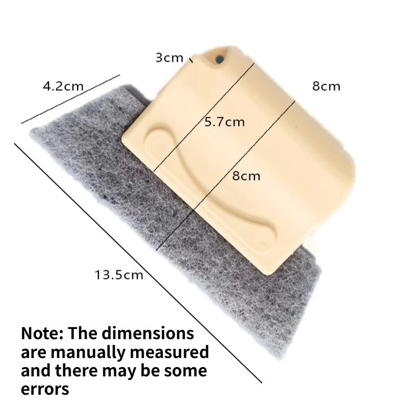 Household Window Track Cleaning Brush Slit Dust Remover Brush Detachable Scouring Pad Groove Dead Corner Cleaning Tool Quake C