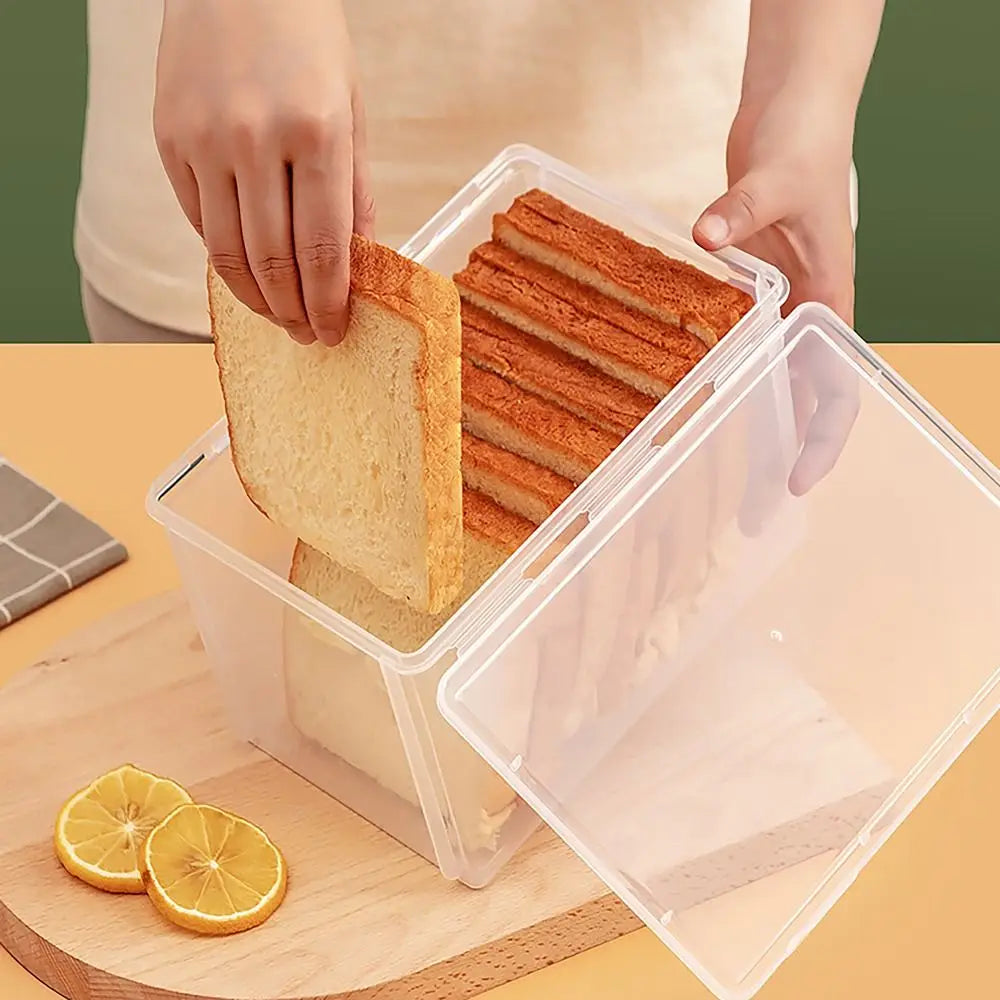 Large Capacity Storage Box Transparent Stationary Supplies Flip Box Rectangle Desktop Organizer Quake