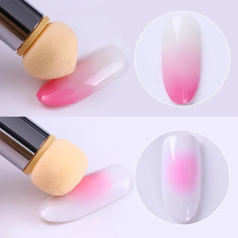 Heads Gel Polish Color Sponge Replacement Nails Art Gradient Brush Glitter Powder Dotting Pen For Manicure Accessories Tools Quake