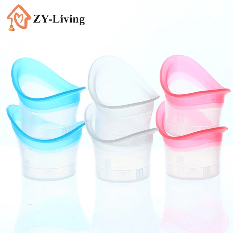 2pcs Eyewash Cup Silicone Resuable Soft Eye Bath Cup Eye Wash Cup Quake