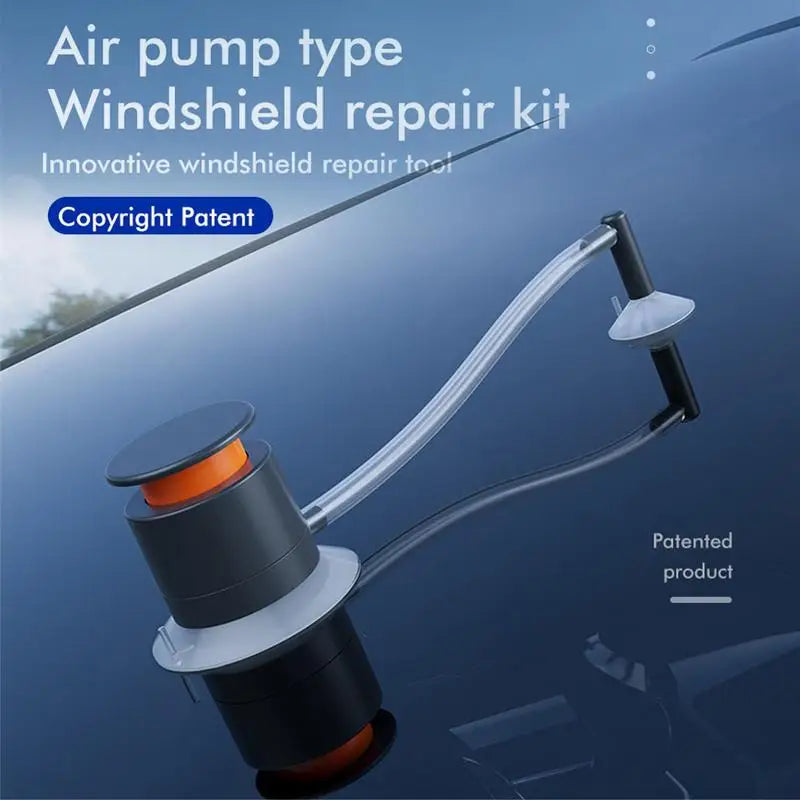 Car Windshield Glass Scratch Repair Kit Windscreen Crack Repair Tool Air Pump Type Vehicle Window Nano Glass Fluid for Car Care Quake Default Title