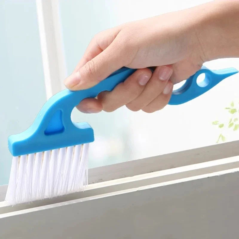 2-in-1 Windows Gap Cleaning Brush & Flat Shovel, Household Cleaning Tool for Kitchen, Bathroom, Toilet Quake