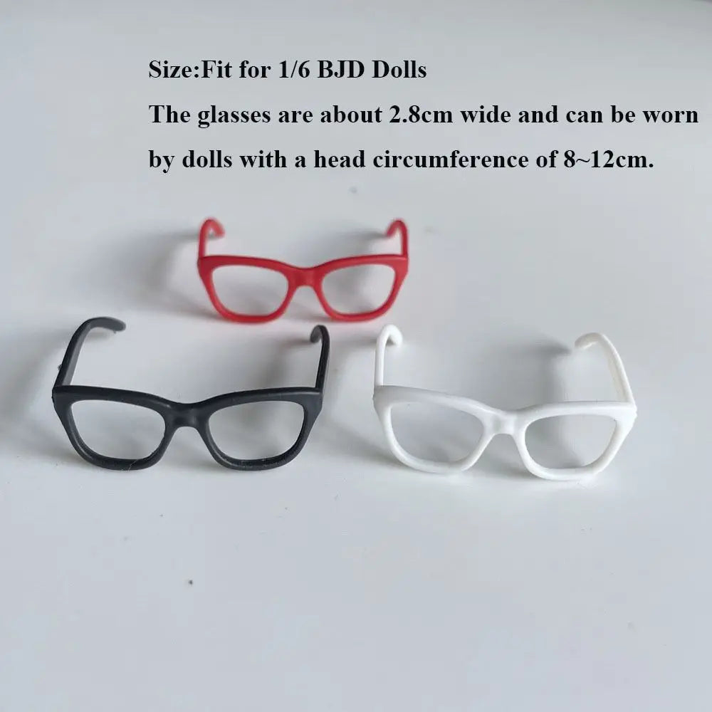 Handmade 1/6 Doll Plastic Glasses Fashion Multicolors High Stretch Jumpsuit Mini DIY Accessories for 1/3 BJD 30/60cm Dolls Quake
