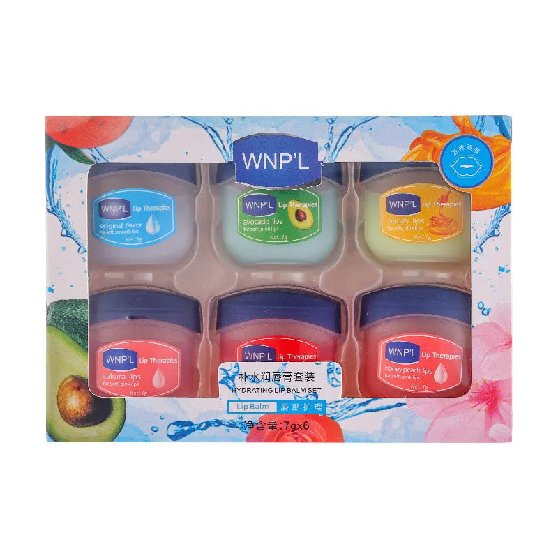 Moisturizing Lip Balm Sets Lipstick Makeup Natural Plant Lip Balm Anti-Cracking Lips Nourishing Lip Care Strawberry Honey Quake