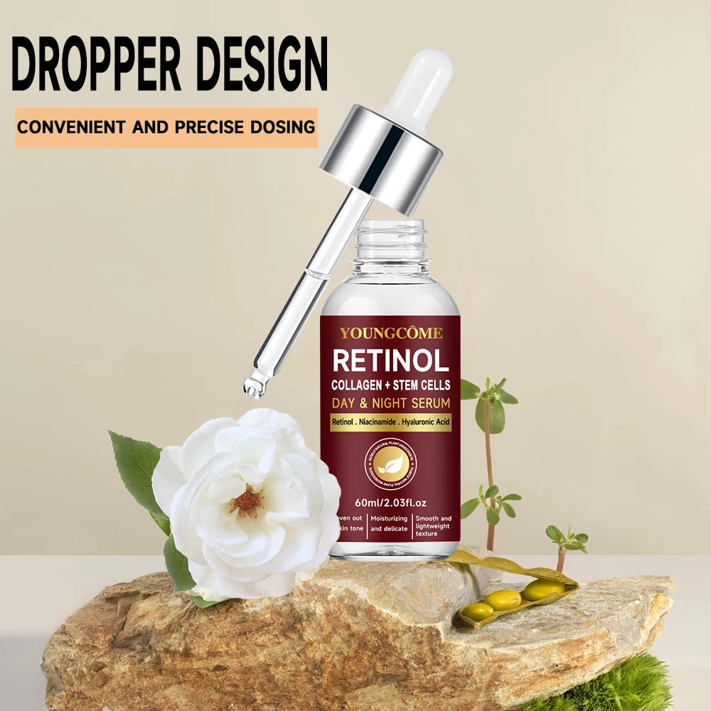 Retinol Day & Night Serum Face Serum Liquid Serum For Face Hyaluronic Acid Moisturizing Nourishing Skin Care Product Korea 2025 Quake