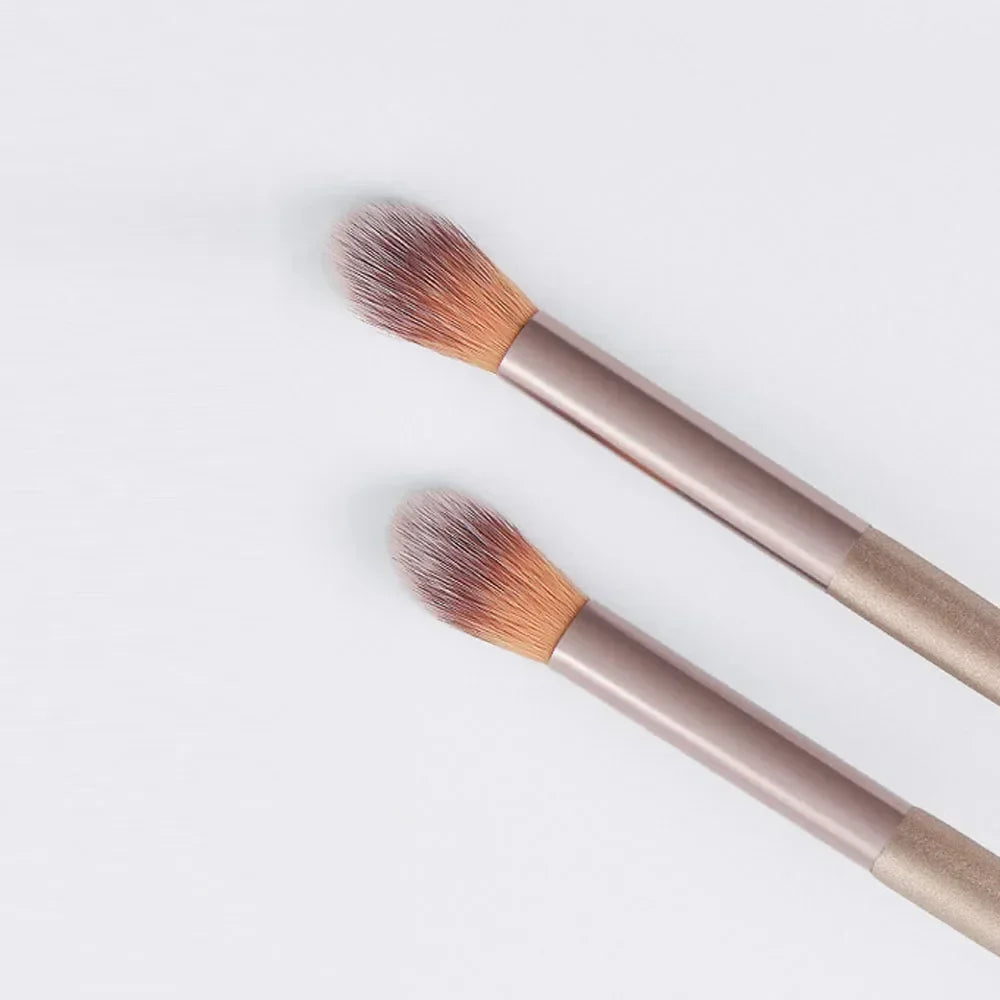 Makeup Brushes 2Pcs Professional Nose Shadow Highlighting Brush Face Cosmetics Blending Smudge Shader Brush Beauty Kits Quake