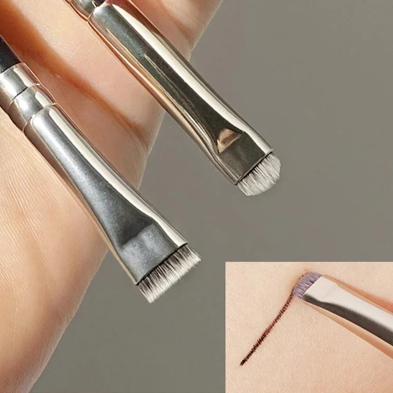 Makeup Brushes Eyeliner Eyebrow Detail Brush Portable Small Angled Flat Round Brush Professional Liner Brow Beauty Make Up Tools Quake