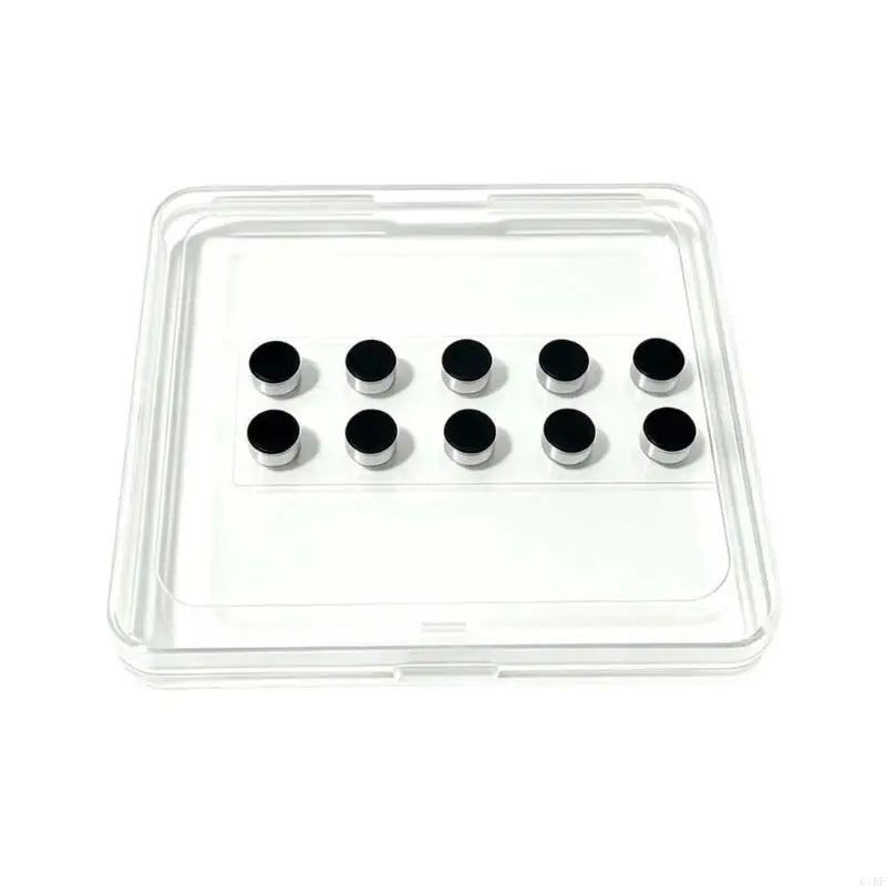 Glasses Side Light Cover Set, Matte Black 10 Pack Round Covers K1KF Quake