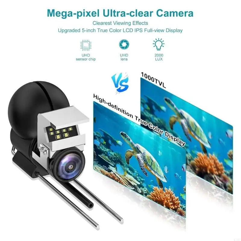 4K Resolution Fishing Camera With 220° Wide Corner Nocturnalvision 6000mAh Power Supply For Marine Exploration K1KF Quake