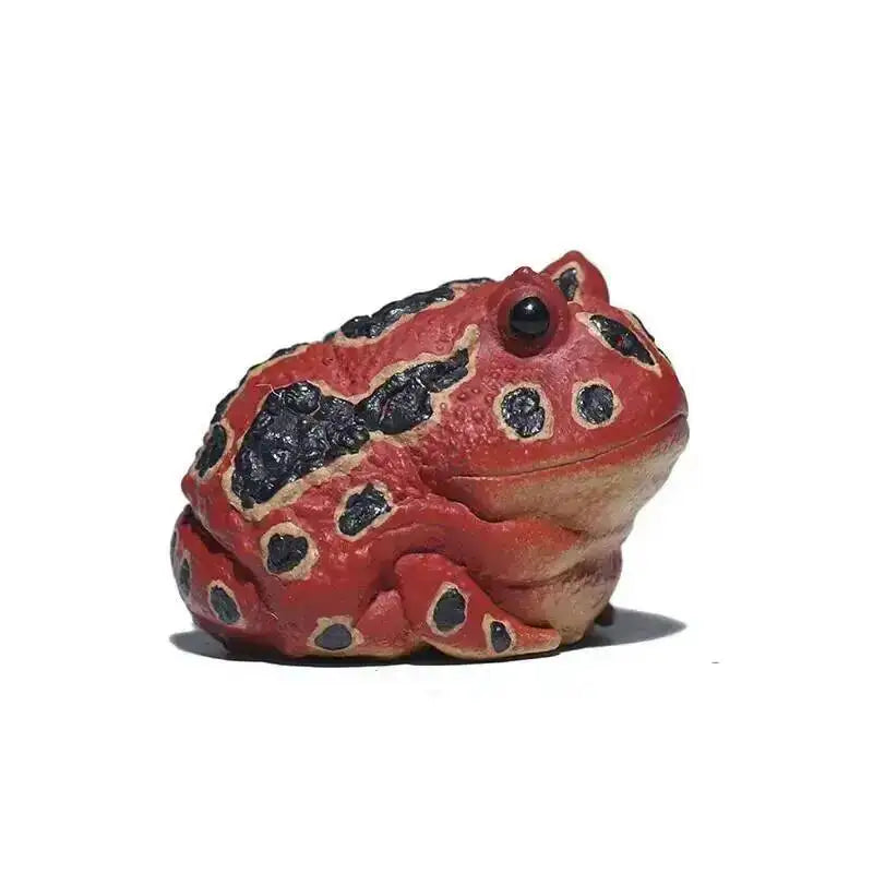 Zisha Tea Pet Golden Toad Wealth-attracting Tea Play Toad Tea Tray Frog Ornament Tea Play Accessories Quake