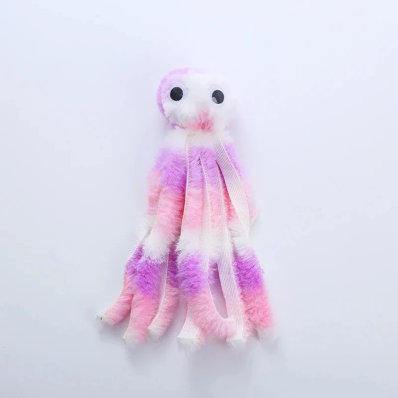 Eight-claw Plush Catnip Toy Beautiful Cat Toy Suitable for Tearing and Biting Interactive Dental Toy Perfect for Pet Play Quake