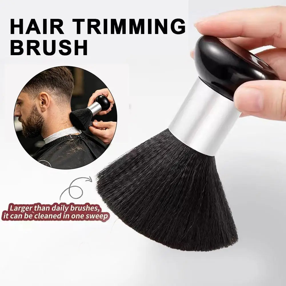 Neck Duster Barber Brush to Remove Loose Hair, Professional Hair Cutting Brush Soft Barber Brush for Brushing off After Haircut Quake