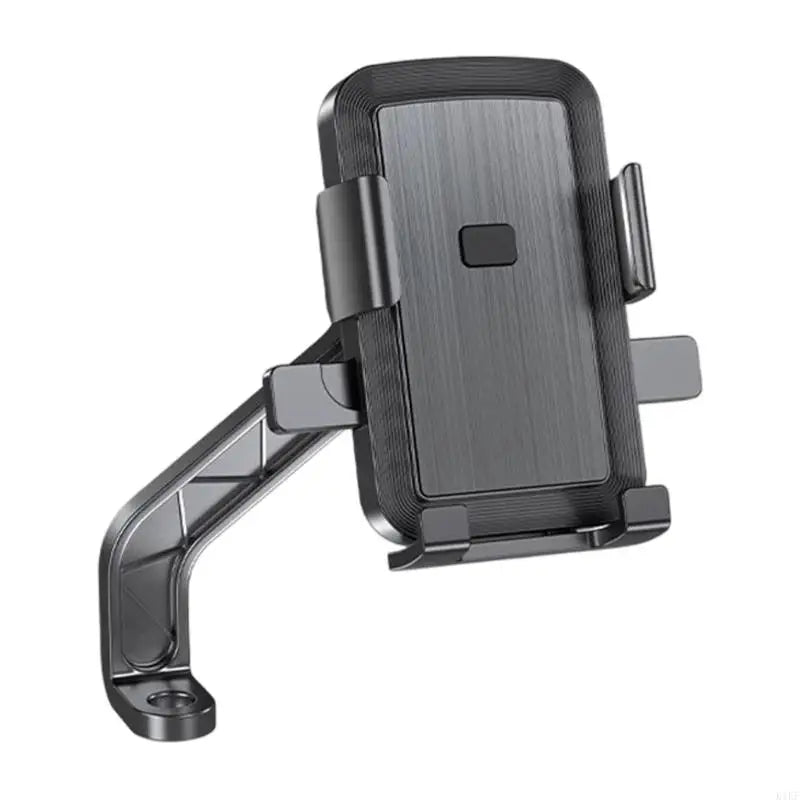 Motorcycle Handlebar/Rearview Mirror Mounted Phone Holder Scooter E-Bike Phone Cradle 360 Degree Rotating Shockproof Stand K1KF Quake rear view CN