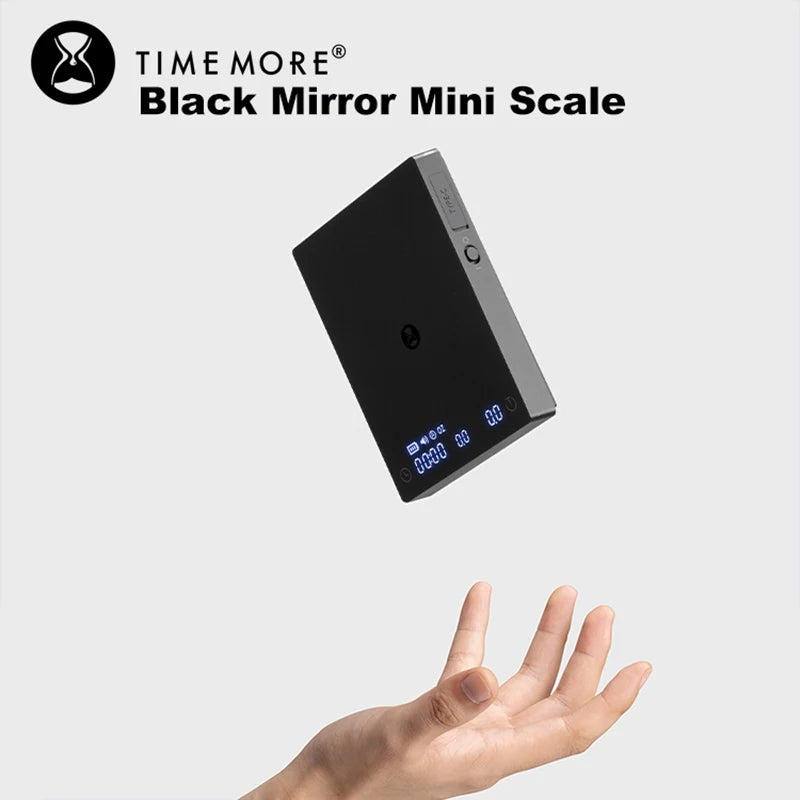 TIMEMORE Scale Black Mirror Mini Pour over Espresso Scale With Brewing Flow Rate and Heat Insulation Pad Electronic Coffee Scale Quake