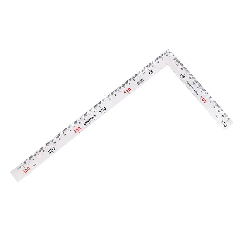 Professional Multifunctional 90 Degree L Square Ruler Precision Measuring Tool for Student Drafting Drawing Designing Quake