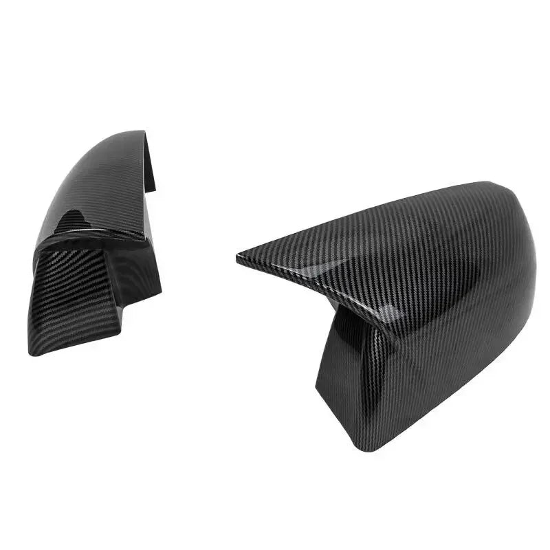 For Toyota Tundra 2010-2021 Car Rearview Side Mirror Cover Wing Cap Sticker Exterior Door Rear View Case Trim Carbon Fiber Look Quake