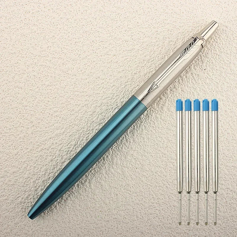 New Luxury Metal Ballpoint Pen Office Commercial Press Metal Pens Gift Automatic Ball Pens for School Quake T-4