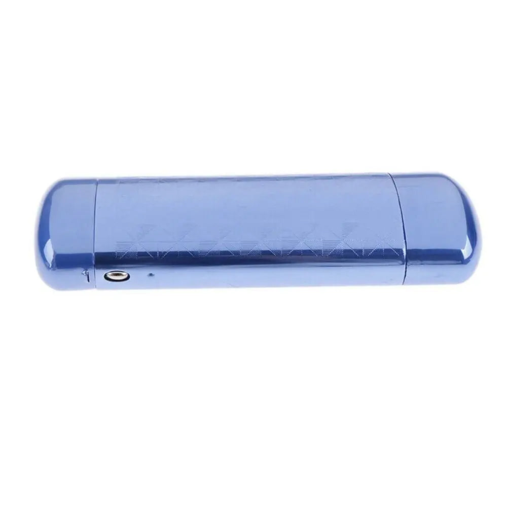 Vintage Hard Metal Glasses Box Capsule Flip Metal Eyeglasses Case Superior Aluminum Portable Eyeglasses Accessories Quake Blue