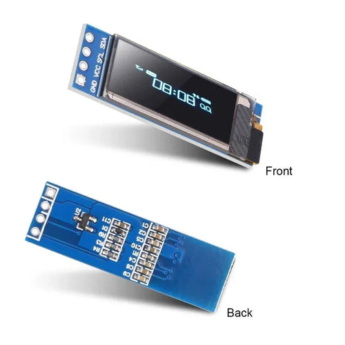 I2C -OLED Display Module- 0.91 Inch I2C SSD1306- OLED Display Module White / BLUE I2C OLED Screen Driver DC 3.3V~5V for Arduino Quake