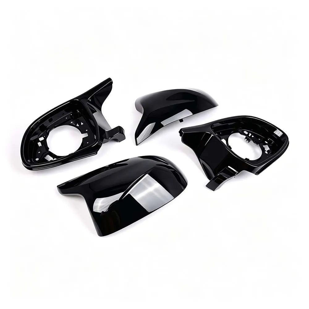 4Pcs/Set LHD For BMW X3 iX3 G01 G08 X4 G02 X5 G05 X6 G06 X7 G07 Black Rear View Side Mirror Cover Cap Shell Case Car Replacement Quake