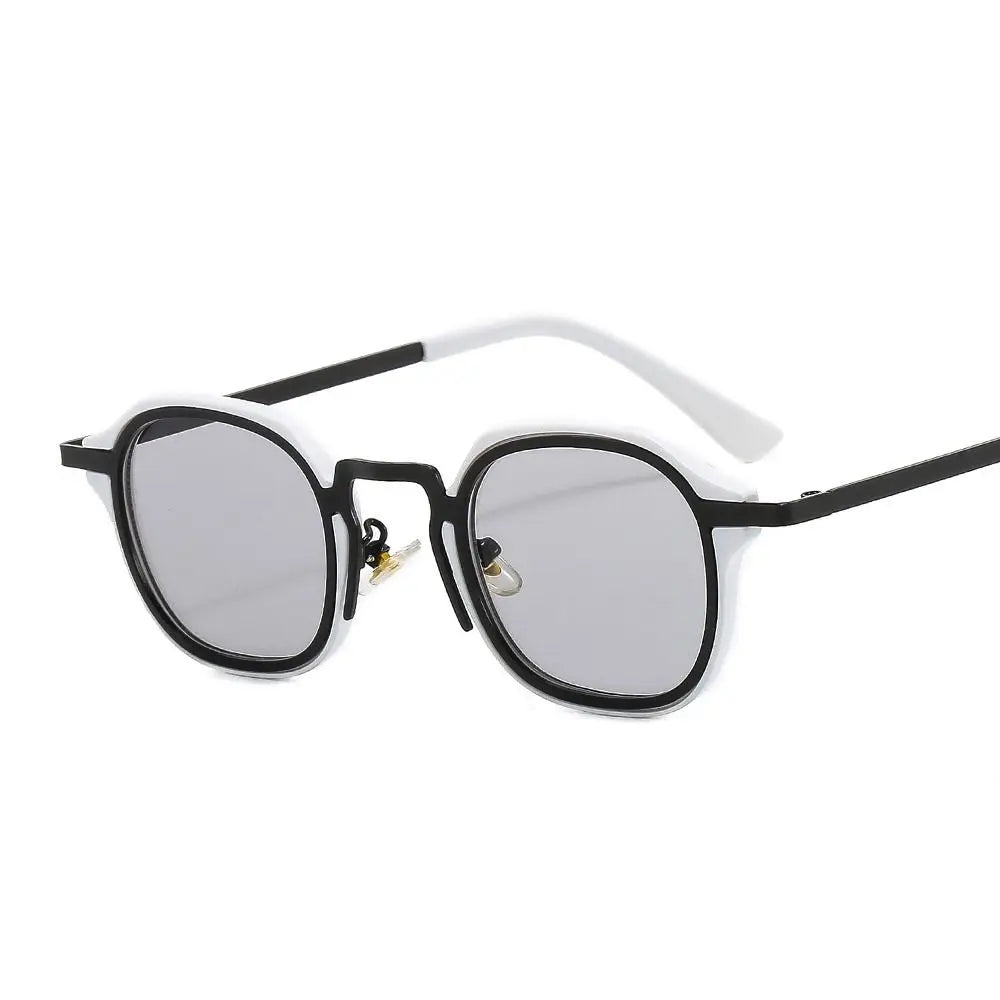Retro Metal Frame Small Square Sunglasses UV400 Protection Y2K Punk Shades Eyewear for Women & Men Quake C6