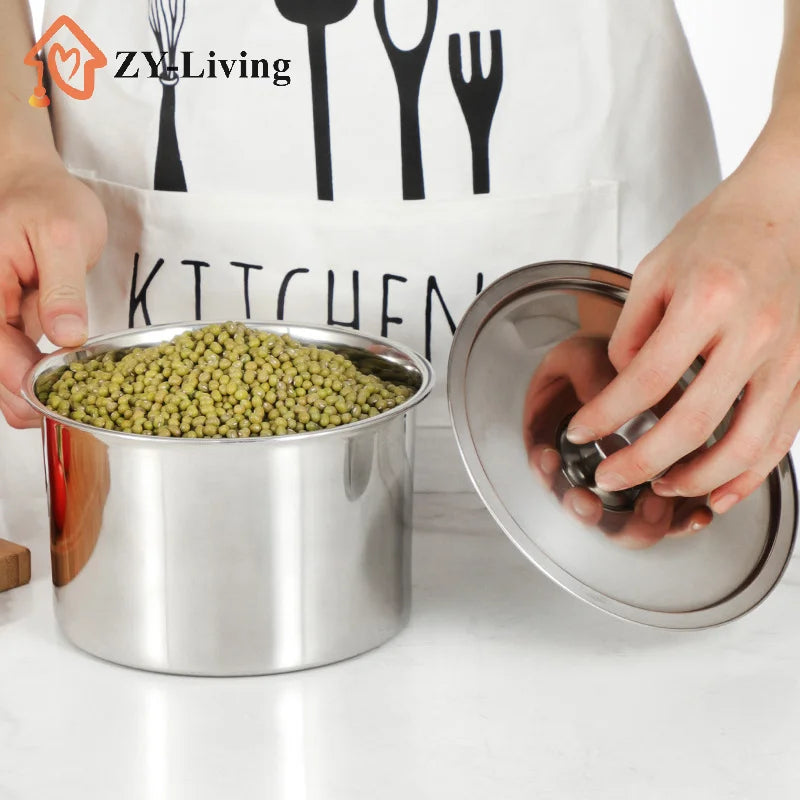 1Pcs Kitchen Stainless Steel Round Pot Lid Replacement , 10/12/14/16/18/20/22/24/26cm Saucepan Cover Quake