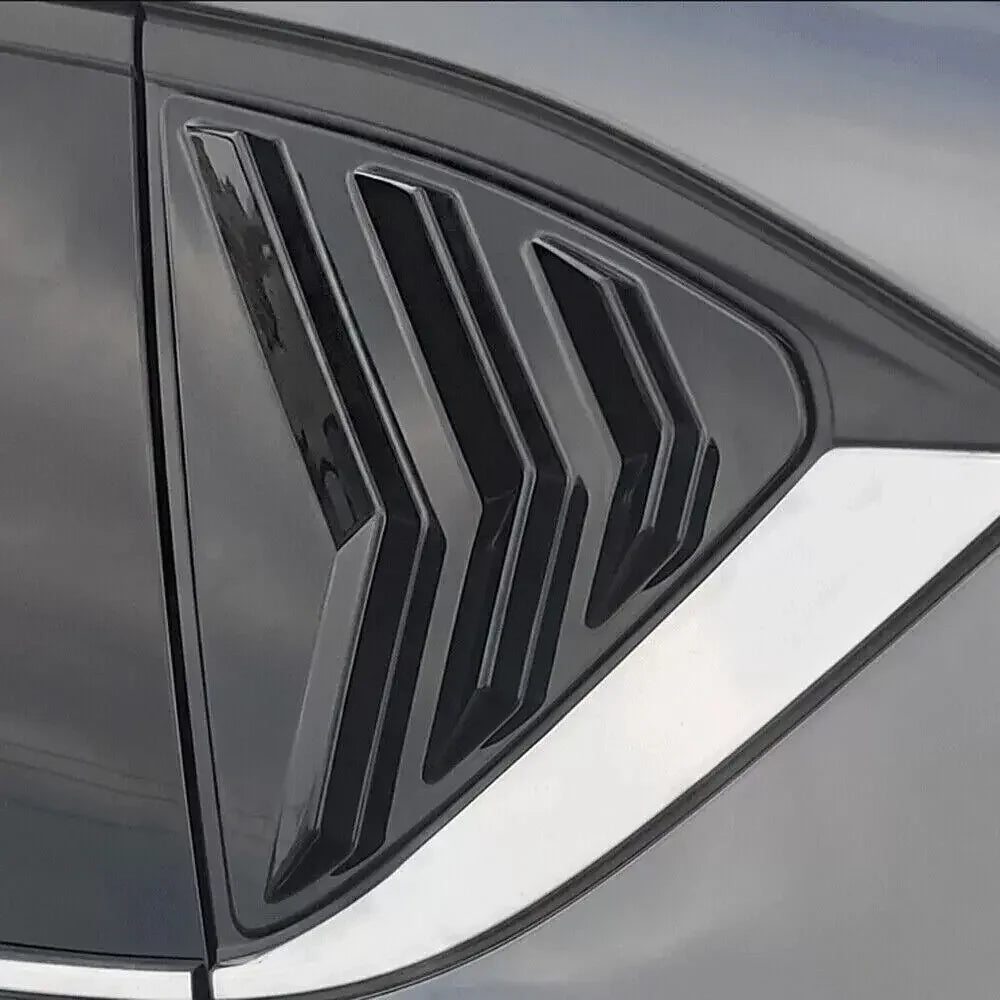 For Mazda CX-5 CX5 2017-2023 Car Rear Louver Window Side Shutter Cover Trim Sticker Vent Scoop ABS Carbon Fiber Accessories Auto Quake
