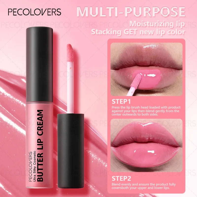 1PC Buttery Short Lip Gloss, Moisturizing Lipstick, High Color Rendering, Suitable for Various Makeup Looks, Lip Cosmetics Quake