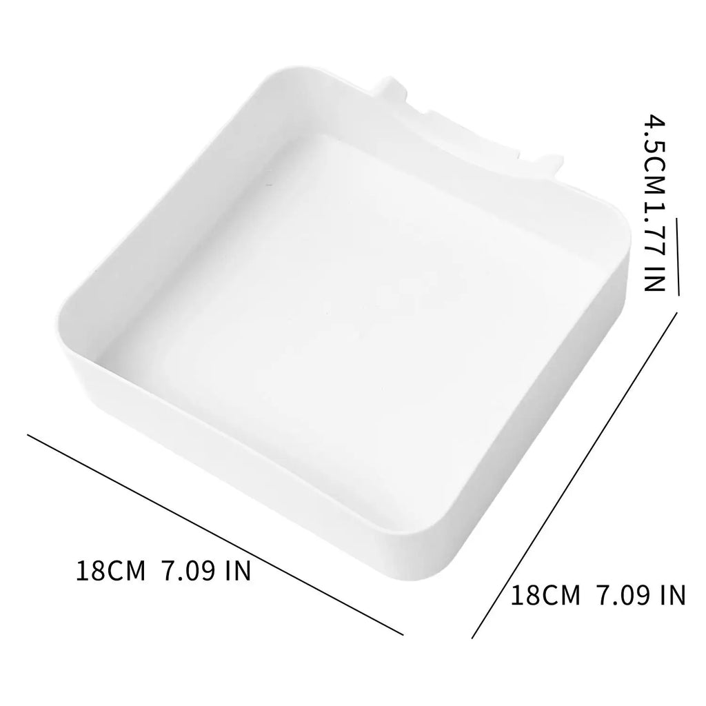 Washing Machine Drainage Tray Drip Tray for Cleaning Lint Filters Water Catch Tray Stops Water Leakage Tool Washing Machine Part Quake WHITE