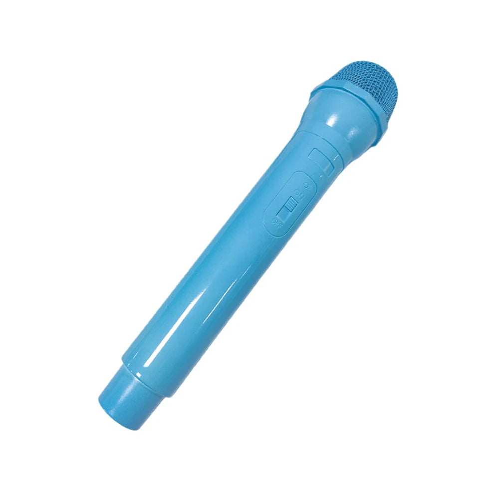 Simulation Microphone Prop,Plastic Realistic Pretend Microphone Prop,Fun Stage Mic Prop for Christmas,Cosplay,Speech,Music Party Quake Blue