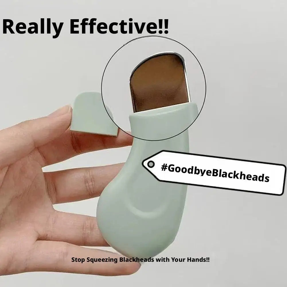 Blackhead Remover Scraper for Deep Cleansing, Skin Scrubber Facial Cleansing Spatula Beauty Skin Care Tool for Men and Women Quake