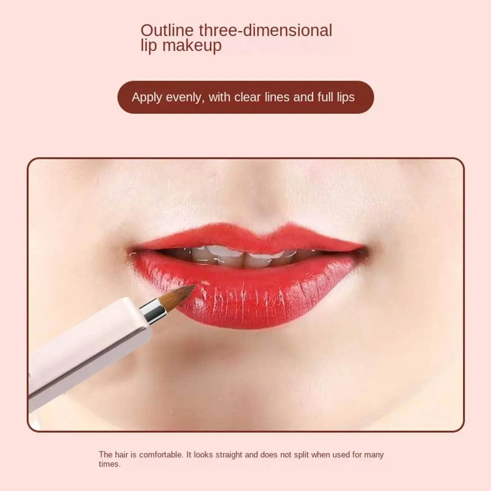Makeup Brush Make Up Tool Lady Capped Eyeshadow Applicator Lip Gloss Brush Lipstick Brush Cosmetic Brush Retractable Lip Brush Quake