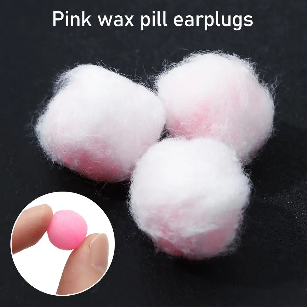2/4/6/12/20PCS Soft Wax Cotton Earplugs Kneadable Pink Ear Plugs Sleeping Snoring Sound Insulation Noise Reduction Ear Plug Quake