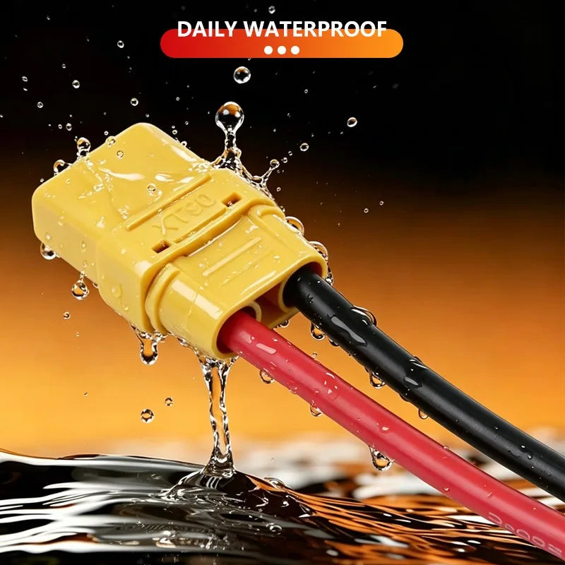 XT30/60/90 1 to 0/1/2/3 Parallel Battery Connector Male/Female Cable Dual Extension Y Splitter Silicone Wire 12AWG for RC ESC Quake