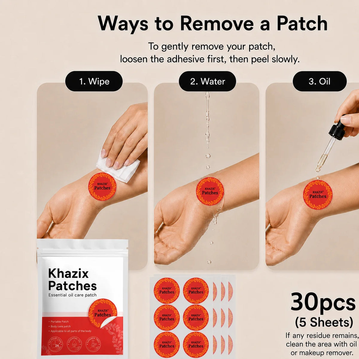 30Pcs Energy Patches Natural Ingredients Vegan Friendly Daily Energy Boost Patch Portable Body Stickers for Work Travel Sports Quake