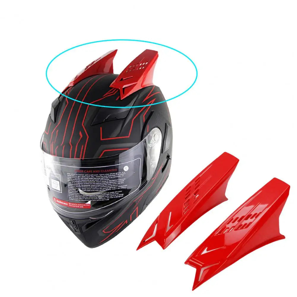 A Pair Lightweight Motorcycle Helmet Horns Decorative OX Horn Shape Helmet Accessories Lightweight Helmet Accessories Quake