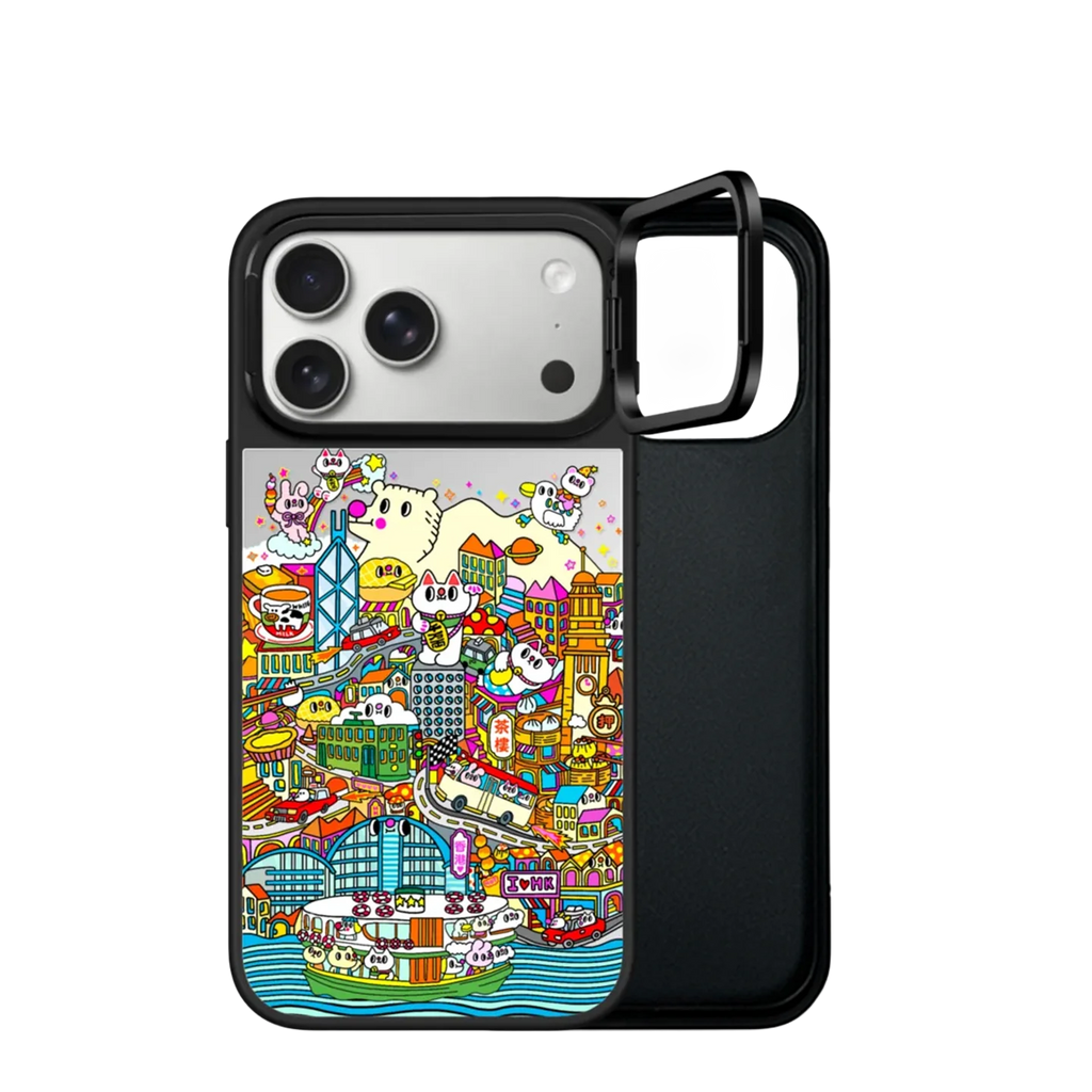 6032910 Camera Ring Stand Mirror Surface Magnetic Case: Compatible with IPhone 17 16 15 14 13 12 Pro Max 17 Air Quake mirror (no magsafe) for iPhone 17 Pro