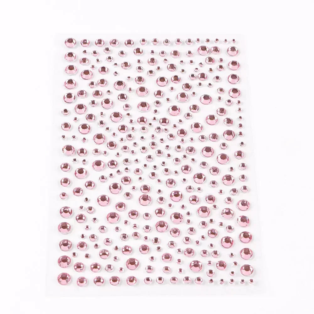 Rhinestone Face Stickers – Crystal Diamond DIY Party Makeup