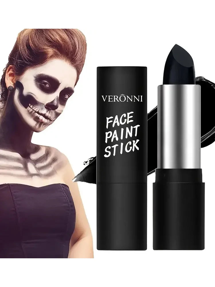 Black Eye Face Body Paint Stick, Waterproof Cream Body Paint Mixable Stick for Halloween Makeup Clown Makeup Face Paint Stick Quake black