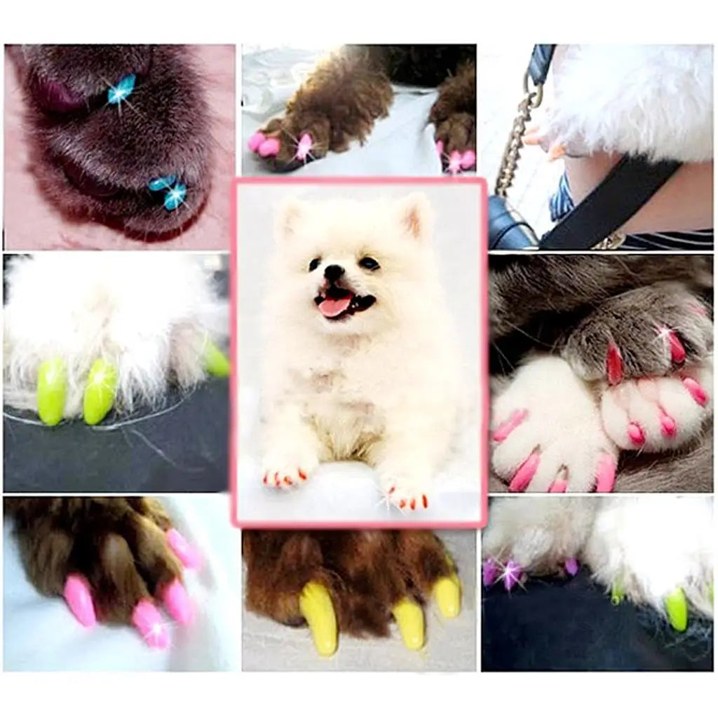 Cat Toenail Caps Plastic Pet Nail Protector Dog Grooming Trimmer for Home Furniture Defense Quake