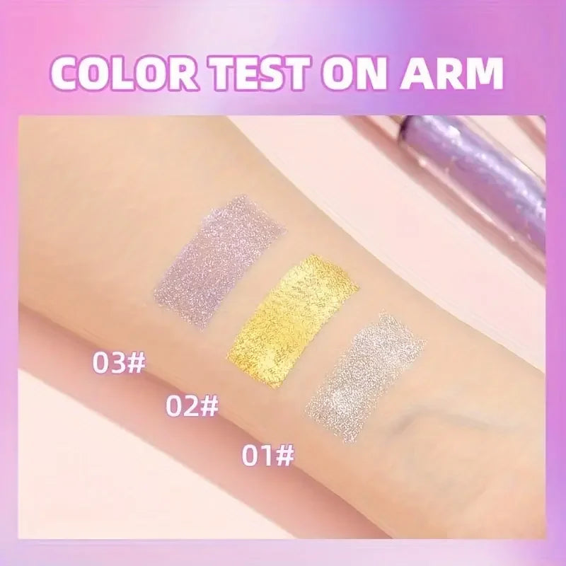 Waterproof Diamond Shine Volume Curl Mascara - Glitter Snow Effect, Smudge-proof Eye Makeup for All Skin Types Women's Cosmetics Quake
