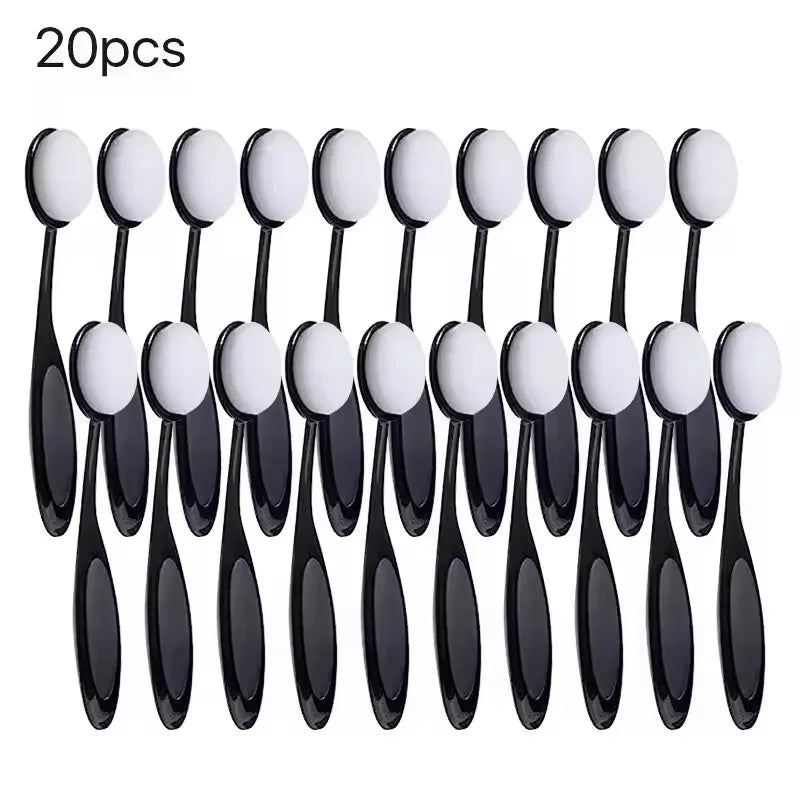 10/20/50pcs Large Foundation Brush Toothbrush Shape Makeup Make Up Tool Get Fast Even Application of Creams and Powders Cosmetic Quake 20pcs