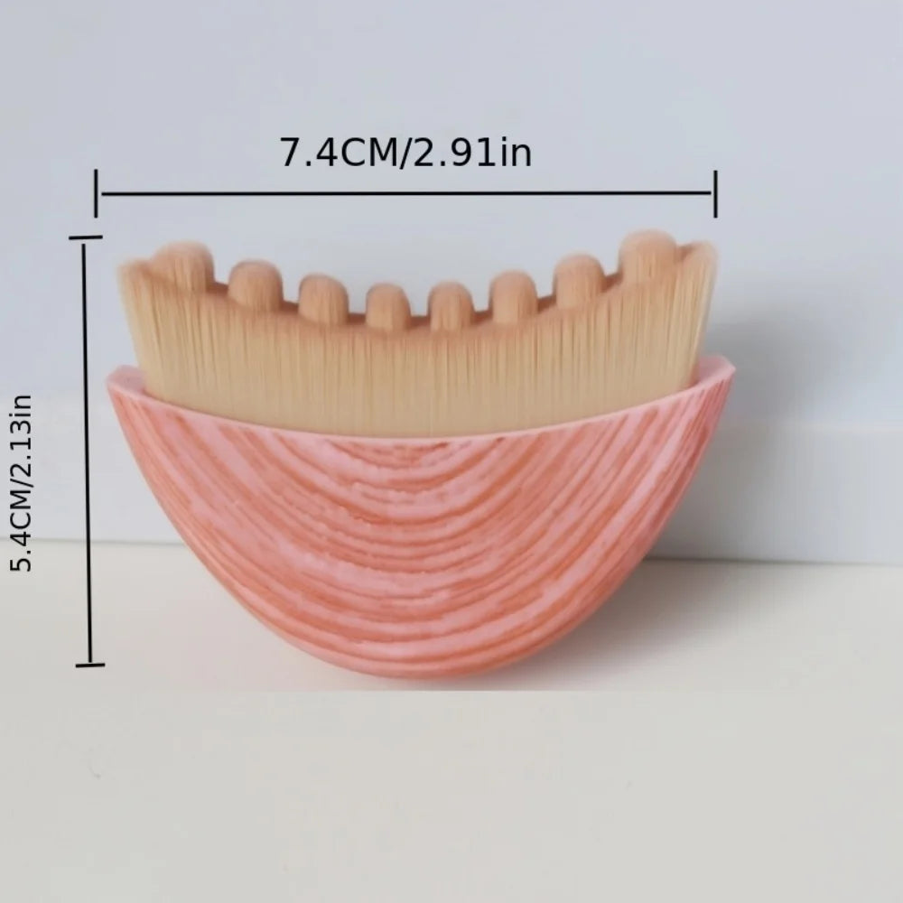 1 Simple Portable Facial Contour Care Brush, Facial Scraping Eye and Neck Care Brush, Makeup Brush Quake