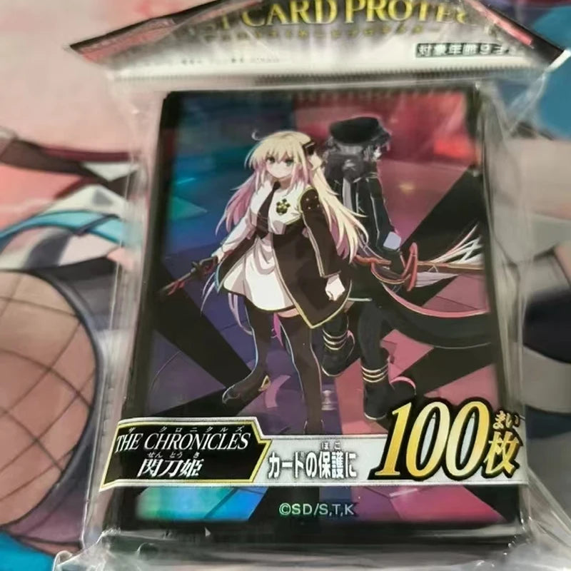 Hot Yu-Gi-Oh! Card Sleeves 100PCS Sky Striker Chronicles Holographic Protective Covers Official Quality Kids Collection Gift Quake
