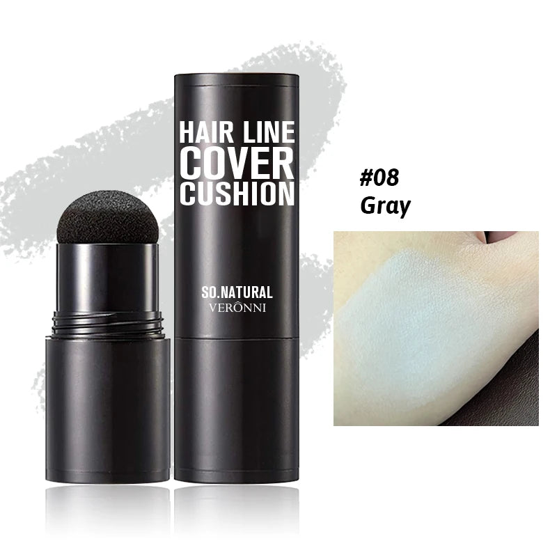 Instant Hairline Powder, Fast Covering Hair Root Concealer, Eyebrow and Beard Lines, and Long-lasting Wind and Sweat Resistant Quake 08