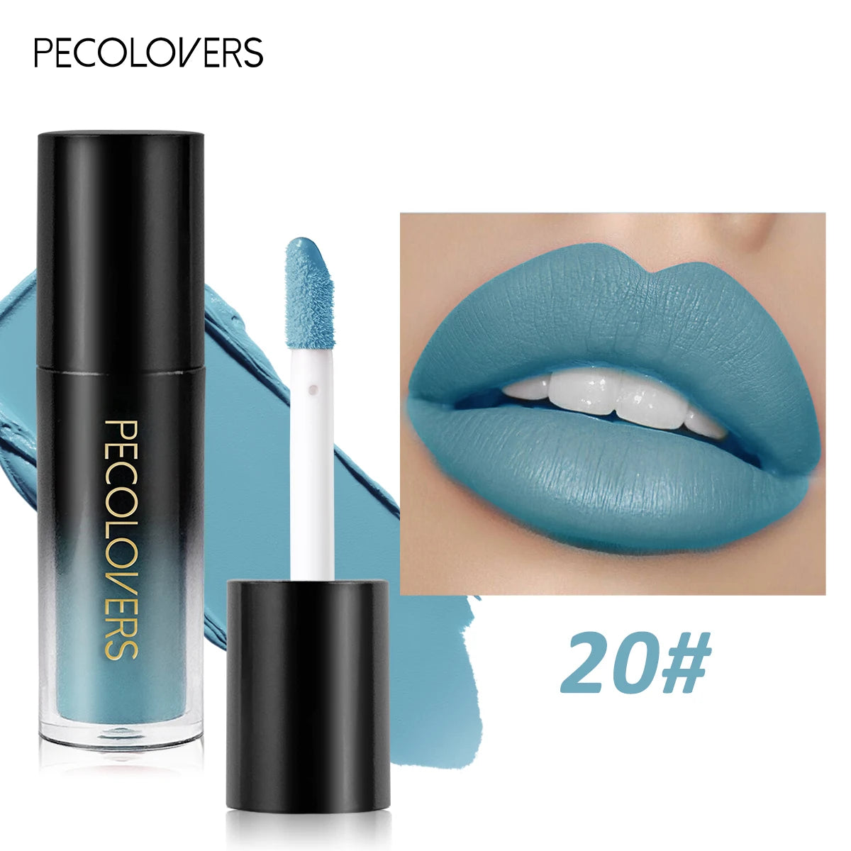 Multiple Colors Matte Velvet Lip Gloss, Waterproof Long-lasting Non-stick Cup,smooth Lipstick To Apply High Color Rendering Quake 20