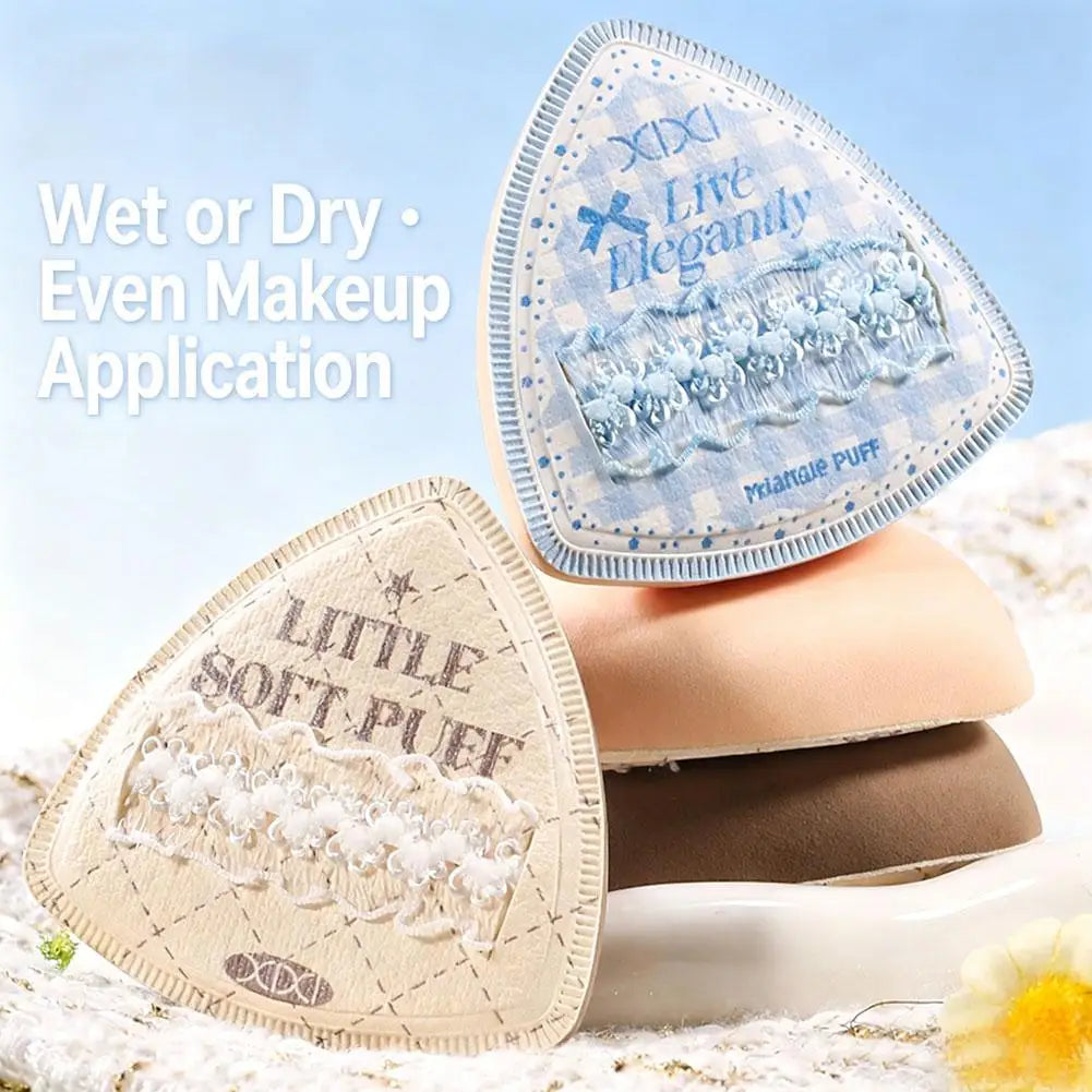 Blue Skin Color Makeup Sponge Wet Dry Use Extra Thick Soft Foundation Cream Powder Blending Sponge Face Cosmetic Applicator Tool Quake